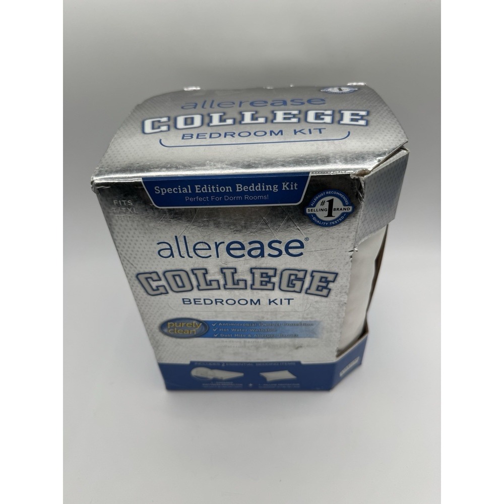 BRAND NEW Allerease College Bedroom Kit (Dorm Rooms) Twin Twin XL 2-Piece Set - Picture 2 of 5